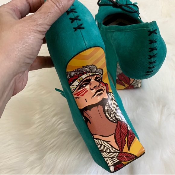 TAYLOR SAYS Rory Moccasin Heel-Less Wedge Size 7.5 - Picture 5 of 8